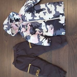 5t toddler down jacket plus down snow pant,super good quality